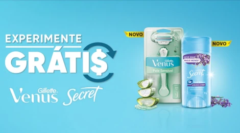 Promoção P&G 2025 Experimente Grátis Secret e Vênus