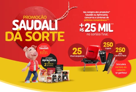 Promoção Saudali Dá Sorte