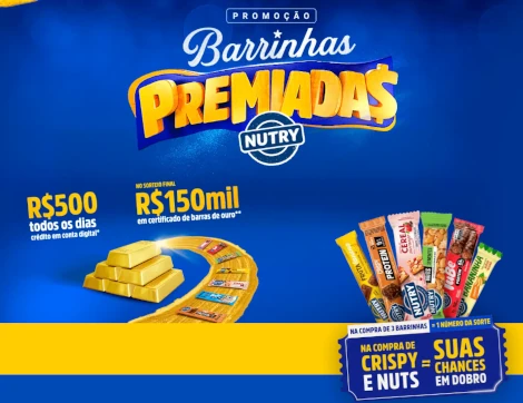 Promoção Nutry Barrinhas Premiadas 2025