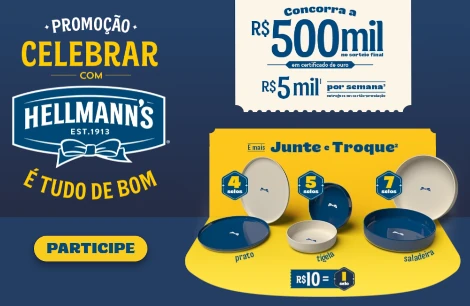 Promoção Celebrar com Hellmann's é tudo de bom