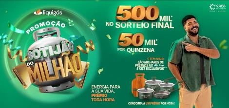 Promoção Copagaz e Liquigás Botijão do Milhão 2025