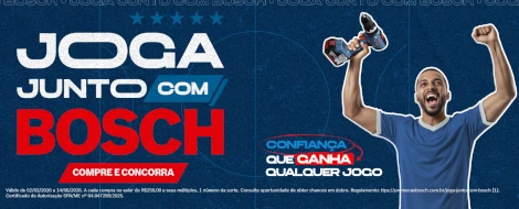 Promoção Joga Junto com Bosch 2026
