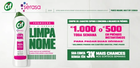 Promoção Cif e Serasa Limpa Nome 2026