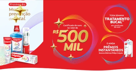 Promoção Colgate Mude para Prevenção de Total 2026