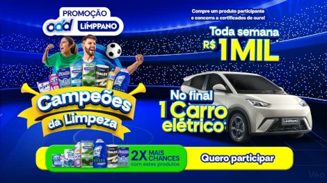 Promoção Campeões da Limpeza Limppano 2026