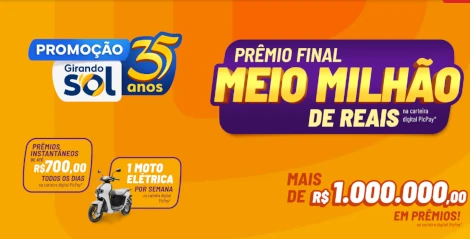 Promoção Girando Sol 35 Anos 2026
