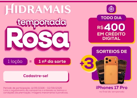 Promoção Temporada Rosa Hidramais