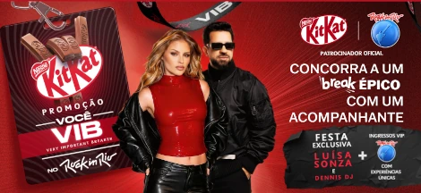 Promoção kitkat Você Vib no Rock in Rio 2026