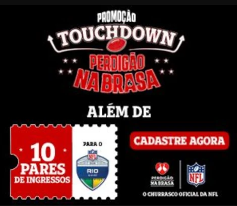 Promoção Touchdown Perdigão na Brasa