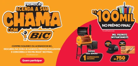 Promoção Acenda a Sua Chama com BIC