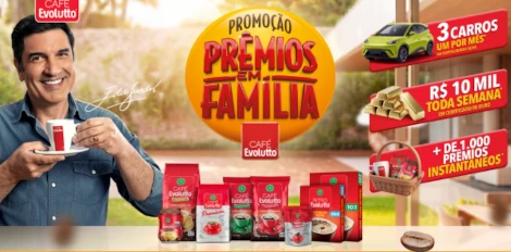 Promoção Prêmios em Família Café Evolutto