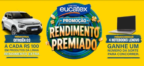 Promoção Eucatex Rendimento Premiado