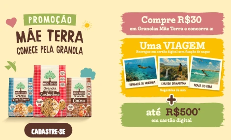 Promoção Mãe Terra Comece pela Granola