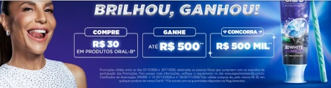Promoção Oral-B Brilhou Ganhou