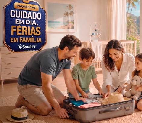 Promoção Santher Cuidado em Dia, Férias em Família: cashback de até R$ 30 e Vale-Viagem CVC de R$ 50 mil