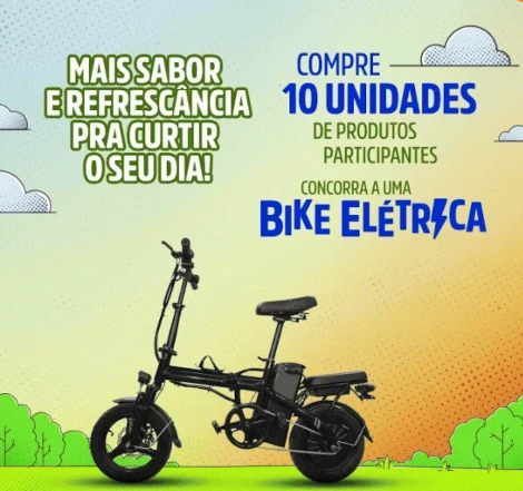 Promoção Partiu com Tang e Clight: 30 bicicletas elétricas para quem compra nas lojas Atacadão e Assaí de São Paulo